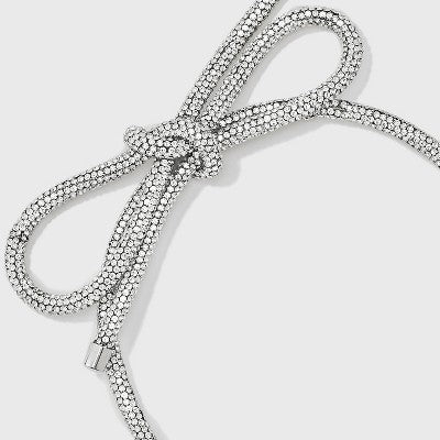 Bow Headband - A New Day Silver