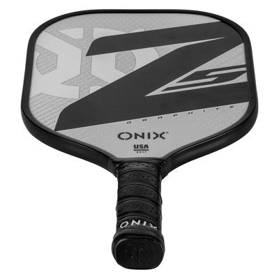 Onix 15.5'' Z5 Wide Body Pickleball Paddle - White: Graphite Core, 8.2 oz, 4" Grip