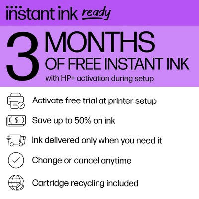 HP DeskJet 2825e Wireless All-in-One Color Printer Scanner Copier