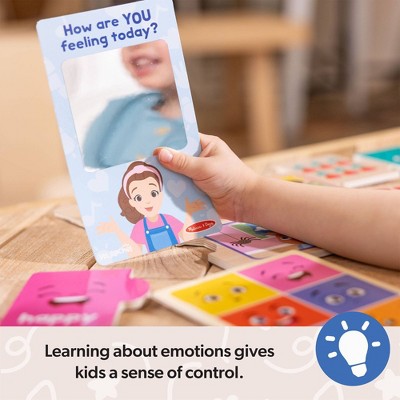 Melissa & Doug Ms. Rachel Big Feelings Wooden Matching Puzzles Emotions Regulation Preschool Learning Toy for Boys and Girls