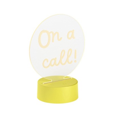 Gems On A Call Light Up Desk Sign: Touch Activated ABS LED Novelty Lamp