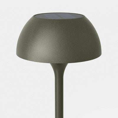 Battery/Solar LED Outdoor Touch Accent Table Lamp Green - Threshold