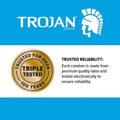 Trojan - Her Pleasures, Sensations Lubricated Latex Condom, 3 Ct