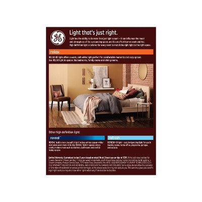 GE 4pk 100W Relax A19 LED Light Bulbs Soft White