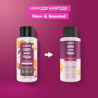Love Beauty and Planet Vegan Keratin & Sun-Kissed Mandarin Sulfate Free Shampoo - 13.5 fl oz