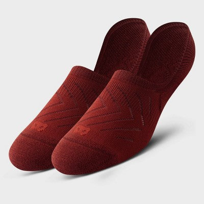 Pair of Thieves Men's 6pk No Show Socks - Dark Red 6-12