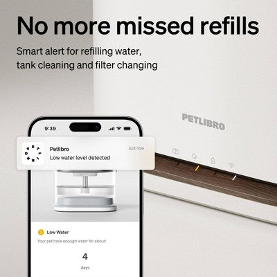Petlibro 3L Dockstream 2 Cordless Cat Automated Fountain - White
