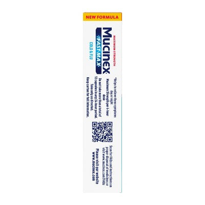Mucinex Maximum Strength FAST-MAX Liquid Gels - Cold & Flu - 16ct