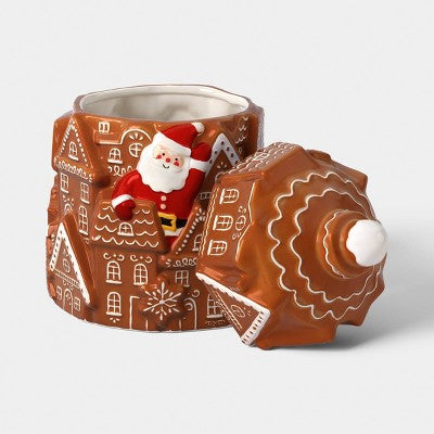Christmas Stoneware Gingerbread Cookie Jar - Wondershop