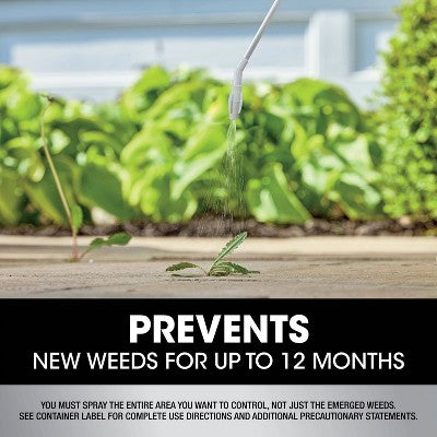 Roundup Dual Action 365 Weed & Grass Killer Plus 12 Month Preventer Vegetation Killer Wand Herbicide 128oz: Long-Term Lawn Care