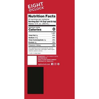 Eight O'Clock Italian Dark Roast Coffee Pods - 24ct