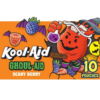 Kool-Aid Ghoul Aid Scary Berry Juice Boxes - 10pk/6 fl oz Pouches