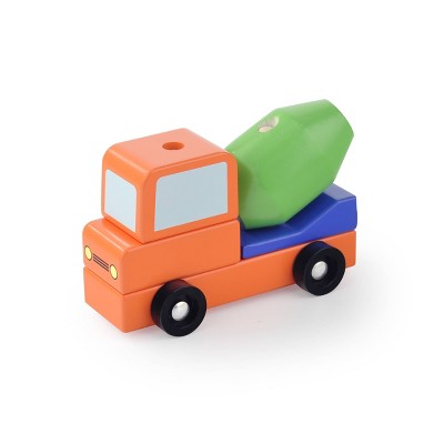 Wood Stacking Vehicle Mixer Truck - Bullseye's Playground