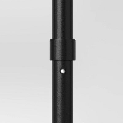 6' Round Outdoor Patio Market Umbrella Tan with Black Pole - Room Essentials: Includes Carrying Bag, Steel Frame (LOCAL PICKUP ONLY)