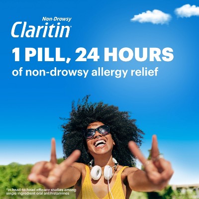 Claritin Allergy Relief 24 Hour Non-Drowsy Loratadine Tablets - 30ct