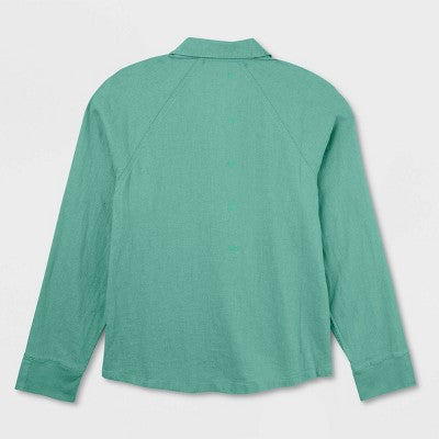 Women's Long Sleeve Adaptive Button-Down Shirt XS