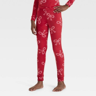 Girls' Long Sleeve Snuggly Soft Pajama Set - Cat & Jack Red 14