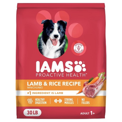 IAMS Proactive Health Minichunks Lamb and Rice Flavor Dry Dog Food - 30lbs (LOCAL PICKUP ONLY)