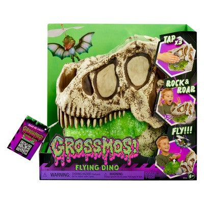 GrossMos Flying Dino Assortment Interactive - Green: ABS Dinosaur Figure by MGA