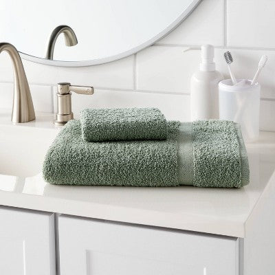Bath Towel Sage Green - Room Essentials