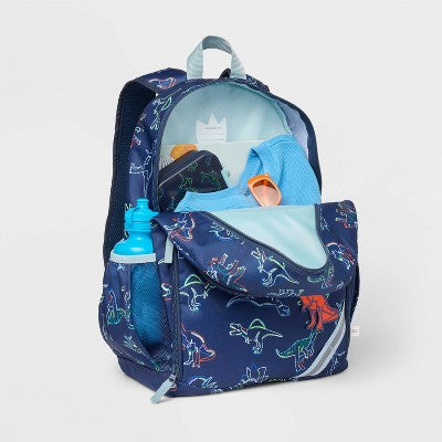 Kids' 17'' Classic Backpack - Cat & Jack Dino: For Kindergarten to Middle School