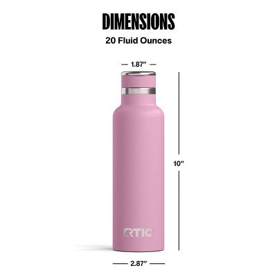 RTIC Outdoors 20 fl oz Journey Stainless Steel Water Bottle - Rosewood