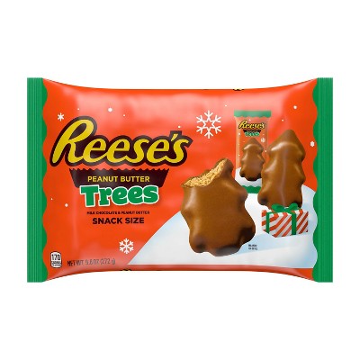 Reese's Peanut Butter Trees Christmas Candy Snack Size - 9.6oz