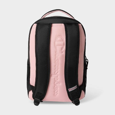Champion Center 18" Backpack - Black/Pink