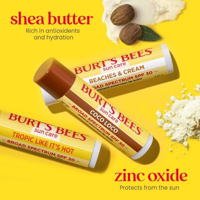 Burt's Bees Lip Balm Blister SPF30 - Tropic Like It's Hot - 2pk