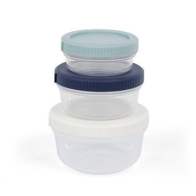 SnapLock Nesting Snack Containers - 3ct