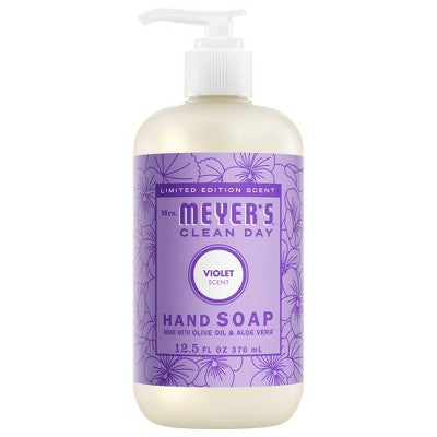 Mrs. Meyer's Clean Day Liquid Hand Soap - Violet - 12.5 fl oz: Paraben-Free, Contains Aloe, Dye-Free