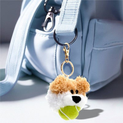 FAO Schwarz Cliqs Plush Puppy Keychain