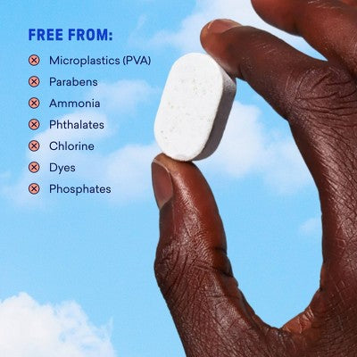 Blueland Fragrance Free Dishwasher Detergent Tablets - 62ct: Bleach-Free, Hypoallergenic, Vegan