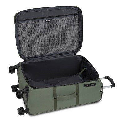 SWISSGEAR Zurich Softside Medium Checked Spinner Suitcase - Green