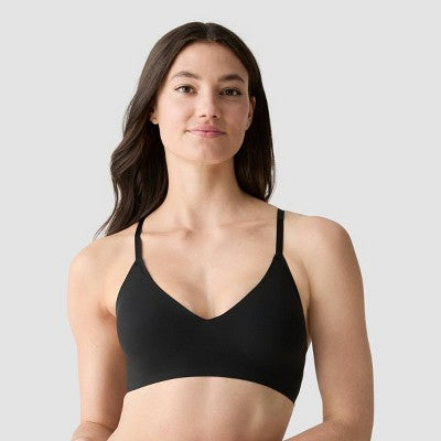 True & Co. Women's Everybody Boost Plunge Bra - Black L