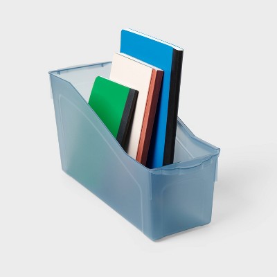 Book Storage Bin translucent blue - up&up