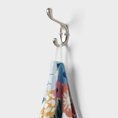 2pc Quick Dry All Over Floral Waffle Oversize Bath Towel - Room Essentials