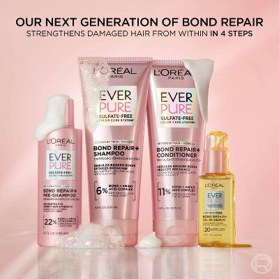 L'Oreal Paris EverPure Bonding Conditioner - 23oz: Paraben-Free, Sulfate-Free, Vegan, Floral Scent