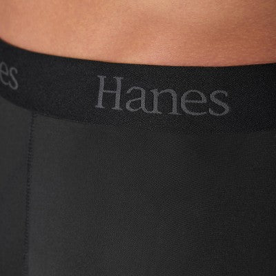Hanes Originals Premium Men's Super Stretch Boxer Briefs 3pk - Gray/Red/Black M: Tagless, Moisture Wicking, Quick Dry