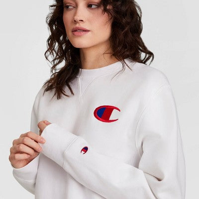 Champion Adult Sizing Embroidered Fleece Crewneck Sweatshirt M