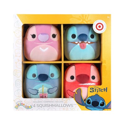 Squishmallows 5" Box Set Stitch Boba Stitch Tongue Out Leroy Angel Little Plush