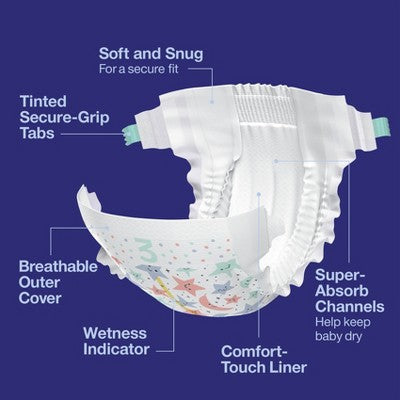 Disposable Overnight Diapers - Size 3 - 66ct - up&up