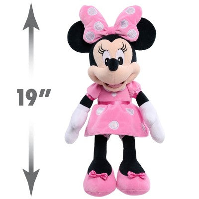 Disney Signature Collection Minnie Plush: Polyester Stuffed Mouse Doll, 19" Character Toy