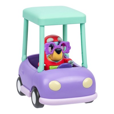 Bluey Granny Car & Janet Doll Playset - 2pk: Plastic Toy Set from BBC Series