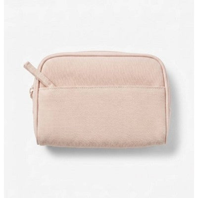 Gartner Studios Double Zip Canvas Light Pink Pencil Pouch