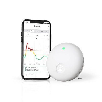 Airthings Wave Enhance Indoor Air Quality Monitor