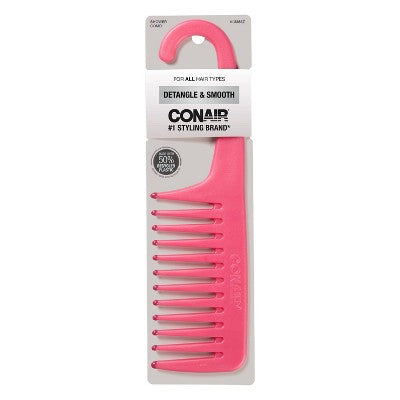 Conair Detangle & Smooth Hanging Shower Hair Comb