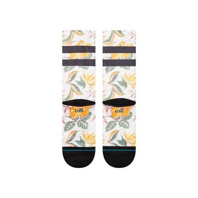 STANCE x WADE Men's Floral Print Crew Socks - Blue 6-12