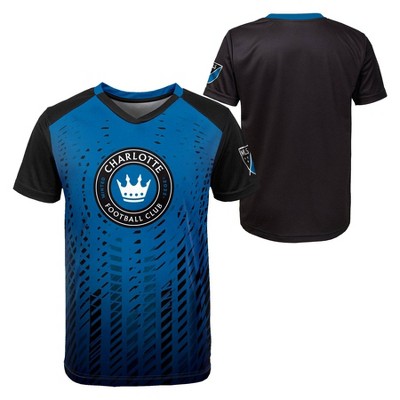 MLS Charlotte FC Boys' Sublimated Poly Jersey - L