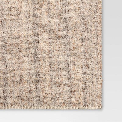Marled Boucle Throw Blanket Neutral - Threshold